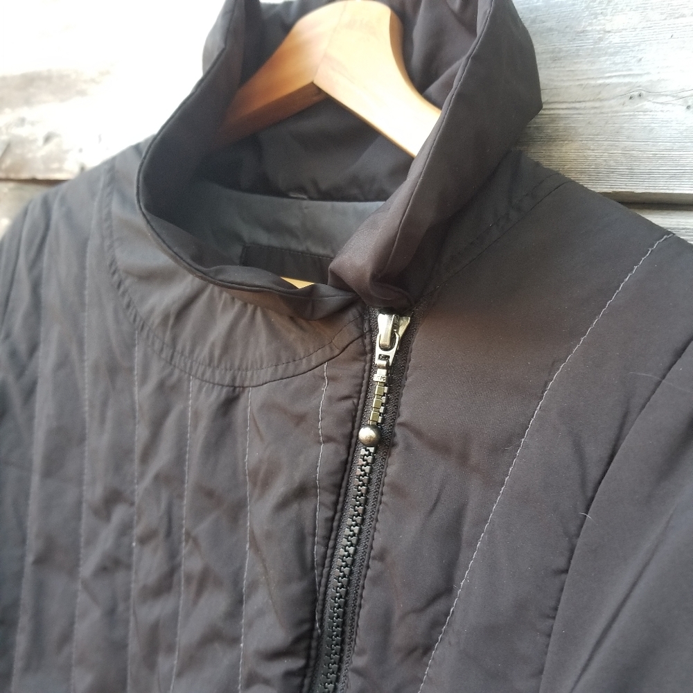 Prana Women's Asymmetrical Black Zip Jacket, Small - Picture 9 of 9